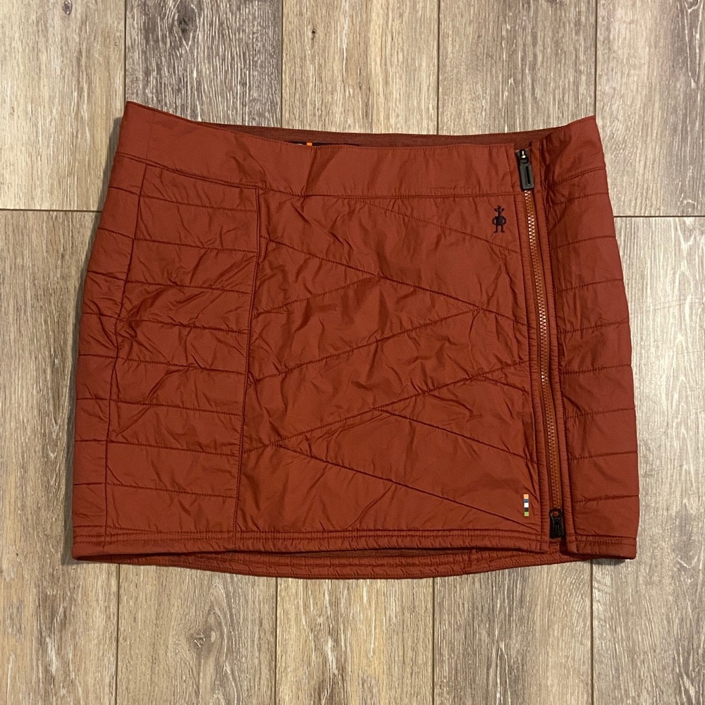 Smartwool Smartloft Zip Women's Quilted Mini Skirt - Rust